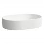 Laufen Savoy H8129447571091 umywalka 55x38 cm owalna nablatowa biała zdj.1
