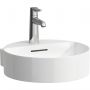 Laufen Val H8132810001041 umywalka 42.5x40 cm okrągła ścienna-meblowa biała zdj.1