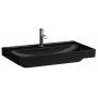 Laufen Meda H8161177161041 umywalka 80x46 cm prostokątna ścienna czarna zdj.1