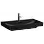 Laufen Meda H8161177161091 umywalka 80x46 cm prostokątna ścienna czarna zdj.1