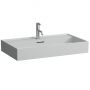 Laufen Kartell H8163367591041 umywalka 80x46 cm prostokątna ścienna szary/kamień zdj.1