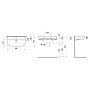 Laufen Sonar H8163444001041 umywalka 80x42 cm półokrągła ścienna biała zdj.2