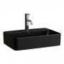 Laufen Savoy H8169457161111 umywalka 55x38 cm prostokątna nablatowa czarna zdj.1