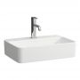 Laufen Savoy H8169457571111 umywalka 55x38 cm prostokątna nablatowa biała zdj.1