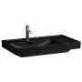 Laufen Meda H8171167161041 umywalka 80x46 cm prostokątna ścienna-meblowa czarna zdj.1