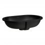 Laufen Savoy H8189467161091 umywalka 51x31 cm owalna podblatowa czarna zdj.1
