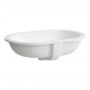 Laufen Savoy H8189467571091 umywalka 51x31 cm owalna podblatowa biała zdj.1