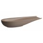 Laufen Il Bagno Alessi H8189741881121 umywalka 100x38 cm owalna nablatowa brąz/beż zdj.1