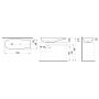 Laufen Il Bagno Alessi H8189747161121 umywalka 100x38 cm owalna nablatowa czarna zdj.2