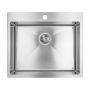 Laveo Marmara SAM010T zlewozmywak stalowy 59x51 cm zdj.3