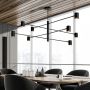 Light Prestige Snow LP7318PBK lampa wisząca x8 W czarna zdj.6