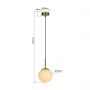 Light Prestige Dorado LP0021P lampa wisząca 1x10 W złota zdj.2
