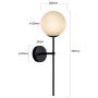 Light Prestige Piruleta LP0081WBK kinkiet 1x5 W czarny zdj.2