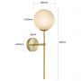 Light Prestige Piruleta LP0081WGD kinkiet 1x5 W złoty zdj.2
