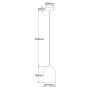 Light Prestige Nilo LP01101PGD lampa wisząca 1x8 W złota zdj.2