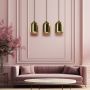Light Prestige Nilo LP01103LGD lampa wisząca 3x8 W złota zdj.3