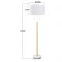 Light Prestige Fogo LP03042FWH lampa stojąca 2x15 W biała zdj.2