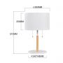 Light Prestige Fogo LP03042TWH lampa stołowa 2x15 W biała zdj.2
