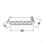 Light Prestige Solar LP04065RSWH lampa do zabudowy 5x5 W biała zdj.2
