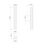 Light Prestige Linea LP05101W45CH kinkiet 1x8 W chrom zdj.2