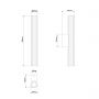 Light Prestige Linea LP05101W45WH kinkiet 1x8 W biały zdj.2