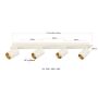 Light Prestige Parma LP06124CWH lampa podsufitowa 4x50 W biała zdj.2