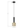 Light Prestige Amo LP07021PGD lampa wisząca 1x15 W złota zdj.2