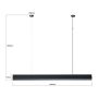 Light Prestige Mira LP12011PLBKSmart inteligentna lampa wisząca 1x45 W czarna zdj.2