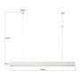 Light Prestige Mira LP12011PLWHSmart inteligentna lampa wisząca 1x45 W biała zdj.2