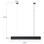Light Prestige Mira LP12011PMBKSmart inteligentna lampa wisząca 1x32 W czarna zdj.2