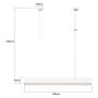 Light Prestige Mira LP12011PMWHSmart inteligentna lampa wisząca 1x32 W biała zdj.2