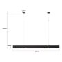 Light Prestige Cali LP13011PLBKSmart inteligentna lampa wisząca 1x47 W czarna zdj.2