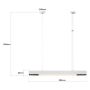 Light Prestige Cali LP13011PMWHSmart inteligentna lampa wisząca 1x32 W biała zdj.2