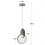 Light Prestige Circlo LP13111PCH lampa wisząca 1x8 W chrom zdj.2