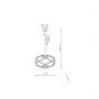 Light Prestige Kandor LP14251PGD lampa wisząca 1x45 W złota zdj.2