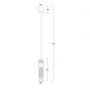 Light Prestige Ambiente LP15101Pgrafit lampa wisząca 1x6 W grafitowa zdj.2