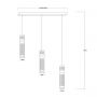 Light Prestige Ambiente LP15103LCH lampa wisząca 3x6 W chrom zdj.2