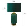 Light Prestige Tamiza LP15151TBIGGREEN lampa stołowa 1x40 W zielona zdj.2