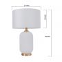Light Prestige Tamiza LP15151Tbigwhite lampa stołowa 1x15 W biała zdj.2