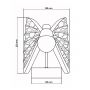 Light Prestige Mariposa LP17151WCH kinkiet 1x8 W chrom zdj.2