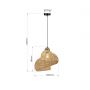Light Prestige Shella LP18061P40cm lampa wisząca 1x15 W ratan zdj.2