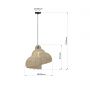 Light Prestige Shella LP18061P60cm lampa wisząca 1x15 W ratan zdj.2