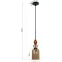 Light Prestige Tropea LP20041PMAM lampa wisząca 1x15 W bursztynowa zdj.2