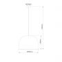 Light Prestige Kanso LP20251P50cm lampa wisząca 1x15 W ratan zdj.2