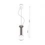 Light Prestige Aeris LP21371PSM lampa wisząca 1x16 W przydymiona zdj.2