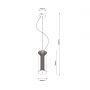 Light Prestige Aeris LP21372PSM lampa wisząca 1x25 W czarna zdj.2