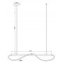 Light Prestige Meleca LP23451PSGDCCT lampa wisząca 1x24 W złota zdj.2
