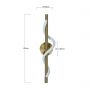 Light Prestige Meleca LP23451WGD kinkiet 1x12 W złoty zdj.2