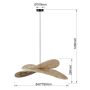 Light Prestige Raya LP27041PNT lampa wisząca 1x15 W ratan zdj.2