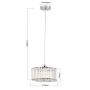 Light Prestige Vetro LP29101PCHround lampa wisząca 1x15 W chrom zdj.2